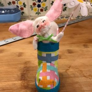 Annalee bunny in a rain boot c. 2020